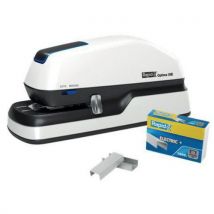 Rexel - Grapadora eléctrica rapid optima 20 plata negro plata