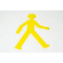 Gergosign - Adhesivo pvc con marcado en suelo muñeco amarillo