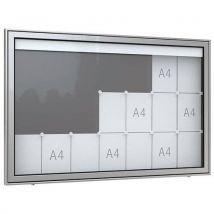 WSM - Vitrina para anuncios premium tn11 - 21 hojas - aluminio
