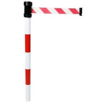 Manutan Expert - Poste de correa de 2 m rojo y blanco
