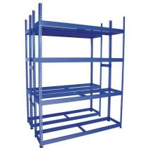 Manutan Expert - Estantería de neumáticos rapid 1 2440x2440x455 4 niv. Azul