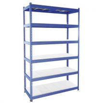Manutan Expert - Estanterías archiv rapid 1 2440x1525x455 6 baldas metal azul