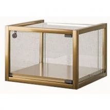 Sarazino - Vitrina de exposición de sobremesa - 45×45×325 cm - bronce