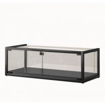 Sarazino - Vitrina de exposición de sobremesa - 95×45×325 cm - negro