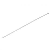 Manutan Expert - Abrazaderas de sujeción de nailon blanco - 48 × 200 mm