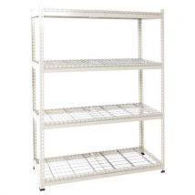 Manutan Expert - Estantería rapid 1 1980x1525x455 4 baldas rejilla gris