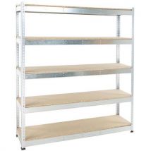 Manutan Expert - Estantería de archivos rapid 1 1980x1830x455 5 baldas galv.