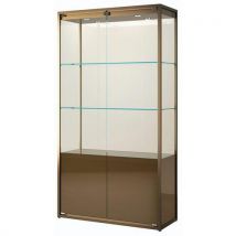 Sarazino - Vitrina de exposición con almacen. - 95x45x190 cm - bronce