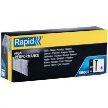 Rapid - Clavos 8/40 mm galvan. (calibre 18) caja cartón 5000 unids.