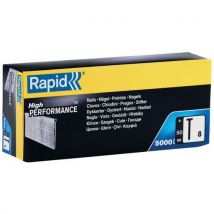Rapid - Grapas 8/50 mm galvan. (calibre 18) caja cartón 5000 unids.