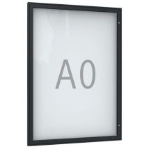 WSM - Vitrina para anuncios pn 0 de pared - formato a0 - antracita