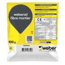 Weber Saint Gobain - Fibra de mortero weberad 6 mm 100 g