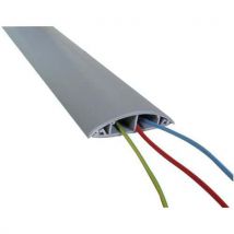 Manutan Expert - Canaleta pasacables rígida de pvc pg12b gris - 1 m