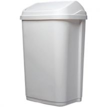 Probbax - Papelera con tapa basculante - 10 l - blanca - probbax