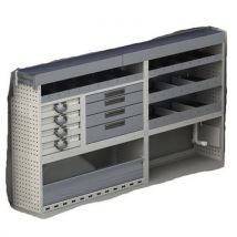 Habrial Manutention - Mueble de aluminio para furgoneta mediana lado izquierdo