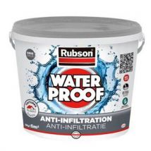 Rubson - Revestimiento antiinfiltraciones gris para tejados cubo 5 kg