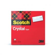 Scotch - Cinta adhesiva transparente crystal
