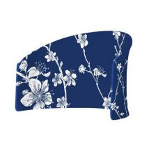 Cloison Lune En Tissu Fleurs De Cerisier Japonais Abstraites Bleues