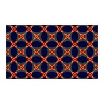 Tapis De Entrée Retro Blue/orange 22 90 Cm X 150 Cm