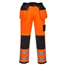 Pantalon De Travail Pw3 Stretch Holster Haute-visibilité Noir/orange 41 - Homme