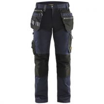 Pantalon De Travail Artisan Stretch Bleu Foncé/noir C54 - Unisexe