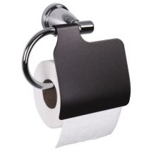 Prosper - Porte rouleau papier hygiénique Aristo - Gris foncé - Design élégant et pratique