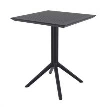 Table Exterieure - Resine - Noir - 60x60 - Kys