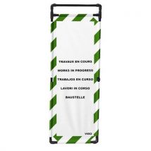 Barrière D'intervention Pvc Panneau 180m Travaux En Cours