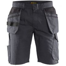 Short Avec Poches Flottantes Gris Moyen Noir Taille C56 - Unisexe