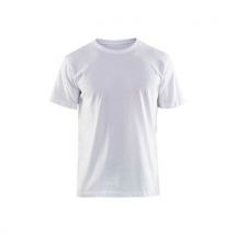 T-shirt De Travail Basique Blanc - Unisexe