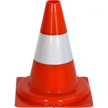 Viso - Cônes de balisage orange avec bande réfléchissante - Lot de 10 - Hauteur 30 cm - Classe 1 - Idéal chantier