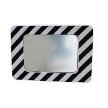 Miroir D'agglomération Noir/blanc 900x600mm