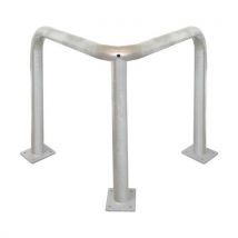 Viso - Arceau de protection d'angle acier galvanisé 1200 mm - Gris - Intérieur/Extérieur - Fixation à visser - Idéal entrepôt