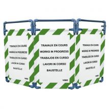 Barrière D'intervention Pvc 3 Vantaux Travaux En Cours