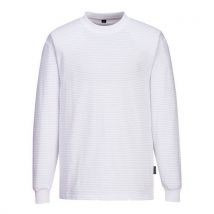 T-shirt À Manches Longues Antistatique Esd L Blanc - Homme