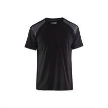 T-shirt Bicolore Noir Et Gris Moyen 4xl
