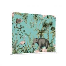 Cloison En Tissu 200-150 Double Coin Enfants Animaux Tropicaux