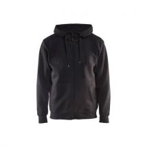 Sweat Zippé À Capuche Noir 6xl - Unisexe