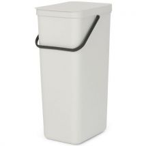 Brabantia 1 Poubelle Sort&go 40l, Brabantia, Blanc