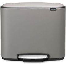 Brabantia 1 Bo Poubelle À Pédale 11 + 23 L, Brabantia