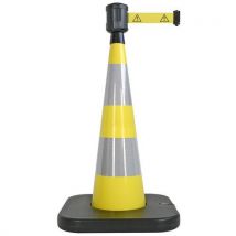 Viso - Cône de balisage base lestée jaune - Hauteur 1050 mm - Classe 2 - Chantier