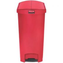 Poubelle Agroalimentaire En Plastique Step On 90l - Rouge - Rubbermaid