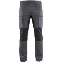 Pantalon De Travail Maintenance +stretch Gris/noir D124 - Unisexe