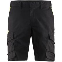 Blaklader - Short Artisan Stretch 4D Noir et Gris Foncé - Taille C48 - Confort et Durabilité