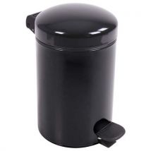 Poubelle Pour Sanitaire De Salle De Bain Bohème 3 L - Noir