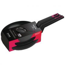 Taurus - Set 3 Poêles Anti-adhésives Noir/rose - Diam 18/22/26 cm - Compatible Induction
