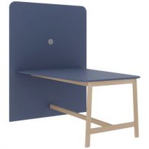 Station De Travail Blois 160x120 Cm Sup.écran Bleu Brume