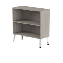 Rangement Bas Ouvert Teni Pieds Métal Lg. 80 Cm Chêne Gris