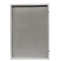Vitrine D'affichage Extérieur Fond Blanc 12 Feuilles - Encadrement Blanc