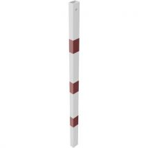 Balustrade De Protection En Tube - Blanc/rouge - 1300 Mm
